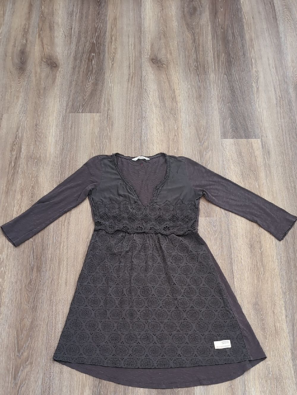 Odd Molly Taupe Gray knit mini dress Size 0